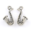 Tibetan Style Zinc Alloy Pendants TIBEP-R334-100AS-RS-1