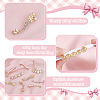 20Pcs 10 Styles Alloy & Crystal Rhinestone & Plastic Pearl Shoe Buckle Clips FIND-PH0024-68G-5