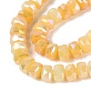Electroplate Crackle Imitation Jade Glass Beads Strands EGLA-Q135-01A-C07-3