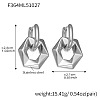 304 Stainless Steel Hoop Earrings WG5085F-02-1