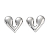 304 Stainless Steel Stud Earrings EJEW-Z032-02P-07-1
