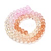 Transparent Painted Glass Beads Strands LS-DGLA-A034-T6mm-A20-5