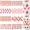 8Pcs 8 Styles PVC Plastic Waterproof Decorative Sticker Labels DIY-SP0004-93E-1