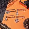 Halloween Antique Silver & Platinum Iron Kilt Pins Brooches JEWB-BR00161-2