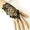 Gothic Style Cloth Lace Finger Ring Bracelets for Women WG5EAD4-01-2