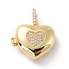 Brass Micro Pave Cubic Zirconia Pendants ZIRC-Z018-06G-1