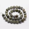 Natural Labradorite Bead Strands G-O155-05A-8mm-2