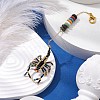 Scorpion Glass Seed Beads Pendant Decoration HJEW-MZ00121-01-2