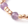 Natural Mixed Gemstone Beads Rings RJEW-JR00374-6