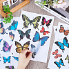 CRASPIRE 5 Sheets 5 Styles PVC Waterproof Self-adhesive Stickers DIY-CP0009-14-3