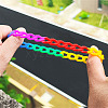 Rainbow Braided Silicone Stretch Bracelets for Men WG97979-01-3
