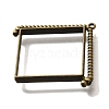 Alloy Open Back Bezel Pendants PALLOY-I223-08AB-2