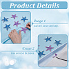 16Pcs 2 Colors Starfish Self Adhesive Computerized Embroidery Cloth Iron on/Sew on Patches DIY-FG0008-18-3