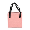 PU Jewelry Set Drawer Boxes with Square Sponge Inside and Texture Paper Rectangle Jewelry Bags ABAG-B009-02D-1