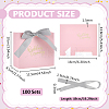 Gold Stamping Thank You Paper Candy Gift Tote Boxes with Ribbon Handle CON-WH0089-252D-2