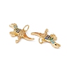 Rack Plating Brass Micro Pave Colorful Cubic Zirconia Pendants ZIRC-C040-48E-G-3