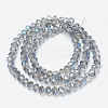 Electroplate Glass Beads Strands EGLA-A034-T1mm-I18-2