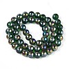 Electroplate Transparent Glass Beads Strands GLAA-T032-T8mm-AB22-2
