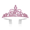 Alloy with Rhinestone Crown Hair Comb PW-WG9B224-08-1