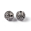 Tibetan Style Alloy Round Beads X-TIBEP-66506-AS-NR-1