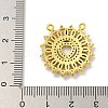 Rack Plating Brass Micro Pave Cubic Zirconia Pendants KK-C074-26G-3