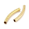 Brass Curved Tube Beads KK-B120-01D-G-2