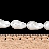 Electroplated Glass Shell Pearl Beads Strands BSHE-B009-B01-13x21mm-4