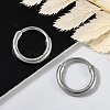 316 Surgical Stainless Steel Hoop Earrings EJEW-G416-42A-P-2