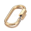 PVD Vacuum Plating 304 Stainless Steel Screw Carabiner Lock Charms X-STAS-H107-04A-G-2