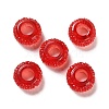 Transparent Resin European Beads RESI-B020-03B-1