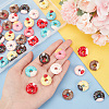 GOMAKERER 42Pcs 14 Styles Opaque Resin Decoden Cabochons FIND-CA0007-33-3