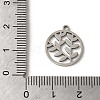 Non-Tarnish 201 Stainless Steel Pendants STAS-E211-01P-3