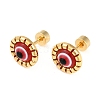 Evil Eye Glass Ear Fake Plugs EJEW-H105-27G-5