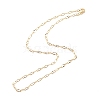 Brass Paperclip Chains Necklace for Women NJEW-P265-29G-2