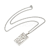 Non-Tarnish 304 Stainless Steel Pendant Necklaces NJEW-L118-02P-05-2