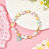 Heart with Eye Alloy Enamel Charm Bracelets BJEW-JB12287-02-1