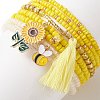 8Pcs 8 Styles Glass Seed Beaded Stretch Bracelets Set BJEW-JB09192-02-2