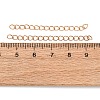 Brass Curb Chain Extender KK-T069-35C-3
