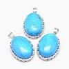 Synthetic Turquoise Pendants G-D851-07-1