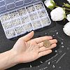 Alloy Lobster Claw Clasps & Iron Bead Tips & Eye Pin & Bead Caps & Spacer Beads & Open Jump Rings Findings Kits FIND-YW0008-89-3