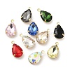 Faceted Glass Rhinestone Pendant GLAA-B012-79-1