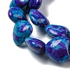 Spray Painted Synthetic Turquoise Beads Strands G-E617-B08-03-4