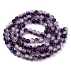 Crackle Baking Painted Imitation Jade Glass Beads Strands DGLA-T003-10mm-13-3