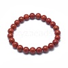 Natural Red Jasper Bead Stretch Bracelets BJEW-K212-B-012-2