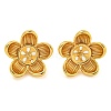 Rack Plating Brass Stud Earring Findings KK-T072-01G-1