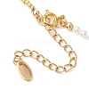 Glass Seed Bead & Shell Pearl Beaded Necklaces for Women NJEW-JN04978-5