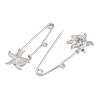 Starfish 304 Stainless Steel Safety Pins Brooch Findings SA-CBA098D-16H-P01-2