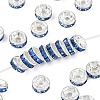 Brass Grade A Rhinestone Spacer Beads RSB036NF-14-1