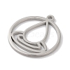 304 Stainless Steel Pendants STAS-U010-06P-2