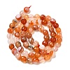 Natural Agate(Dyed & Heated) Beads Strands G-H066-B01-01-3